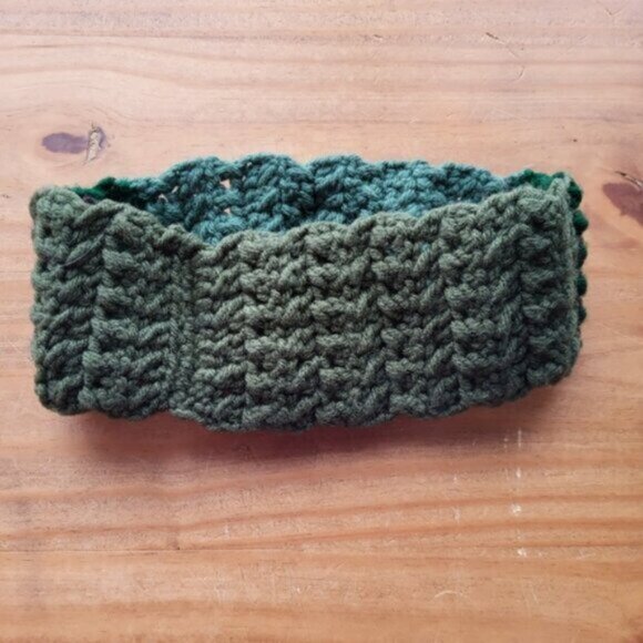 Handmade Crocheted Floral Headband Adult - Picture 3 of 5